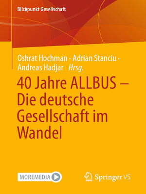 cover image of 40 Jahre ALLBUS--Die deutsche Gesellschaft im Wandel